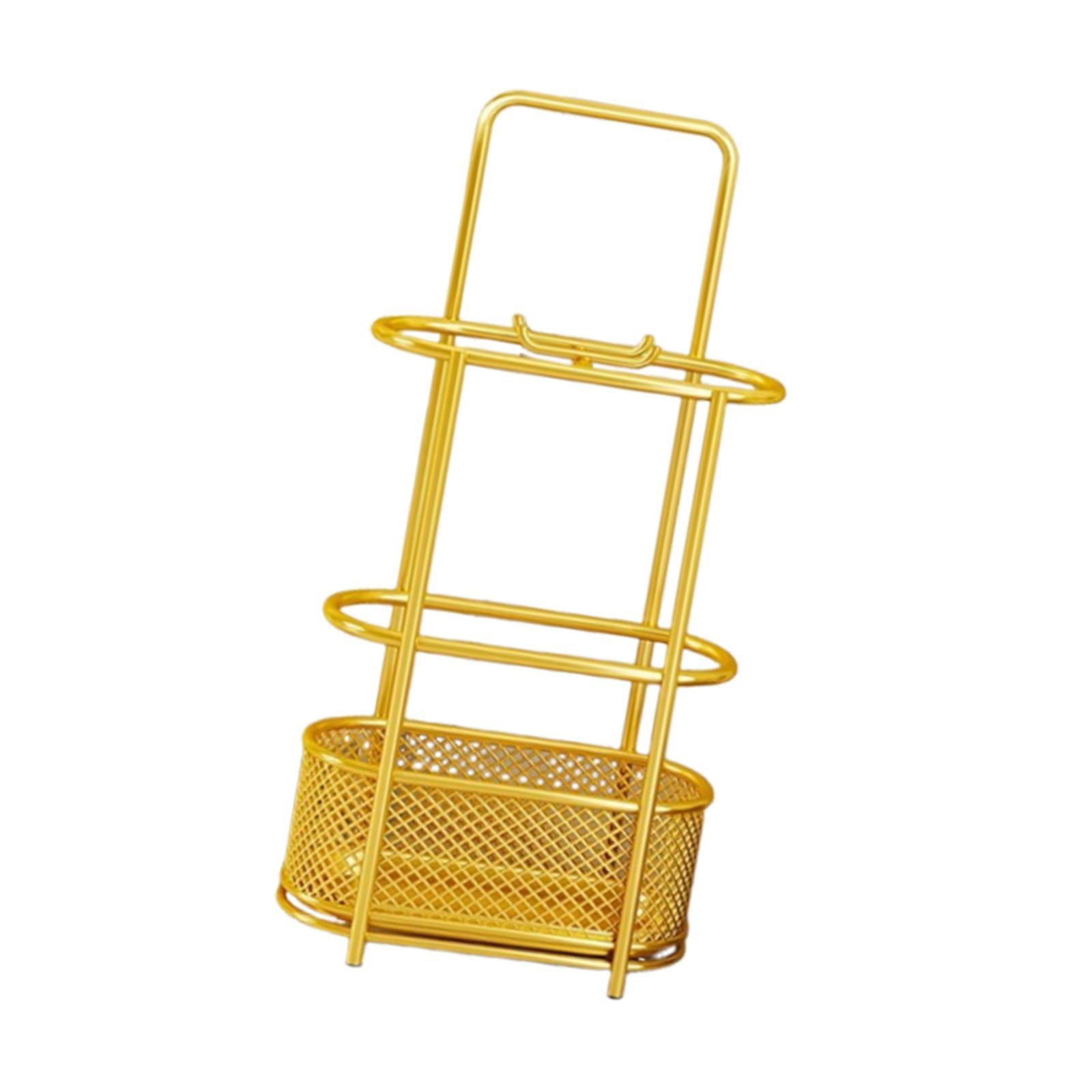 TISHITA Umbrella Holder Rack Cane Holder Umbrellas Organizer for Hotel Home Entryway Gold
