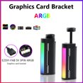 thumbnail image 1 of 5V 3PIN ARGB Aura Sync LED Soporte de tarjeta gráfica giratoria para caja ATX / M-ATX / ITX, 1 of 9