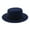 Navy, variant on IDALL Fedora Hats Party Hats Womens Wide Brim Wool Felt Flat Top Fedora Hat Party Church Trilby Hats Cap Visor Hats Hats for Men Red One Size