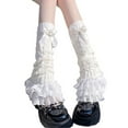 thumbnail image 4 of Lolita Leggings For Women Sweet White Lace Mid Length For Women✨s Socks L8T, 4 of 8