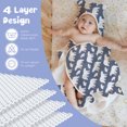 thumbnail image 3 of Toalla de baño para bebé con capucha 100% algodón, súper suave y absorbente, tamaño grande 70 x 140 cm, toalla de baño Baby Essentials para recién nacidos, bebés, niños y niñas, 3 of 5
