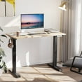 thumbnail image 1 of Walsunny 48" x 24" Height Adjustable Natural Electric Standing Desk (Natural Top + Black Frame), 1 of 7