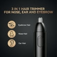 thumbnail image 2 of FELTECHELECTR Recortador de vello nasal recargable, recortador de vello nasal y de orejas, cortador eléctrico de vello nasal, recortador de vello nasal, 2 of 6