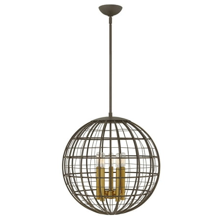 

Hinkley Lighting 3515 Terra 5 Light 19 Wide Pendant - Bronze