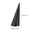 thumbnail image 2 of Uxcell 6Pack Cone Shape Acrylic Ring Display Holder Jewelry Showcase Stand (Black), 2 of 5