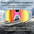 thumbnail image 4 of Hovmgk 4K Video Smart Camera Sunglasses, Baseball Glasses with Built-In Camera for First-Person HD Recording, Sports & Outdoor Adventure Action Camera, Long Battery Life, Hands-Free Video Capture, 4 of 6
