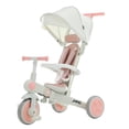 thumbnail image 1 of Triciclo JMMD Baby 7 en 1 multifuncional con asa para padres, color rosa, 1 of 6