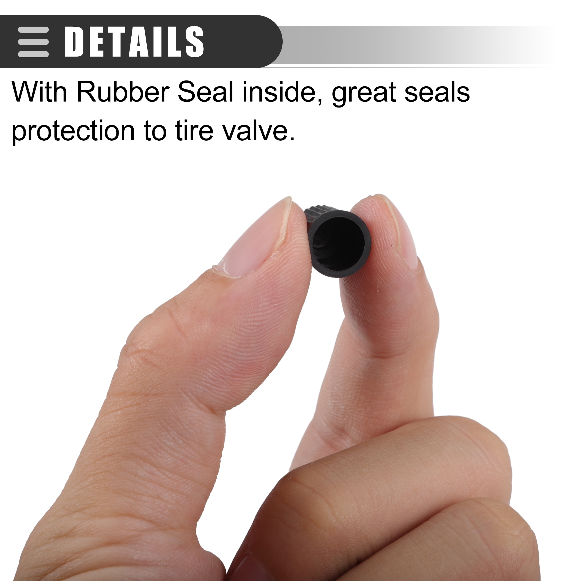 Unique Bargains Universal Car Tire Valve Stem Caps for Cars SUVs Bikes Trucks 500