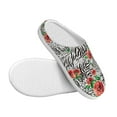 thumbnail image 3 of Lsque Roses Mixed Zebra 1 Pattern Womens Comfort Cotton on Scuff With Memory Foam and Anti-skid Sole Slipper-35/36, 3 of 7