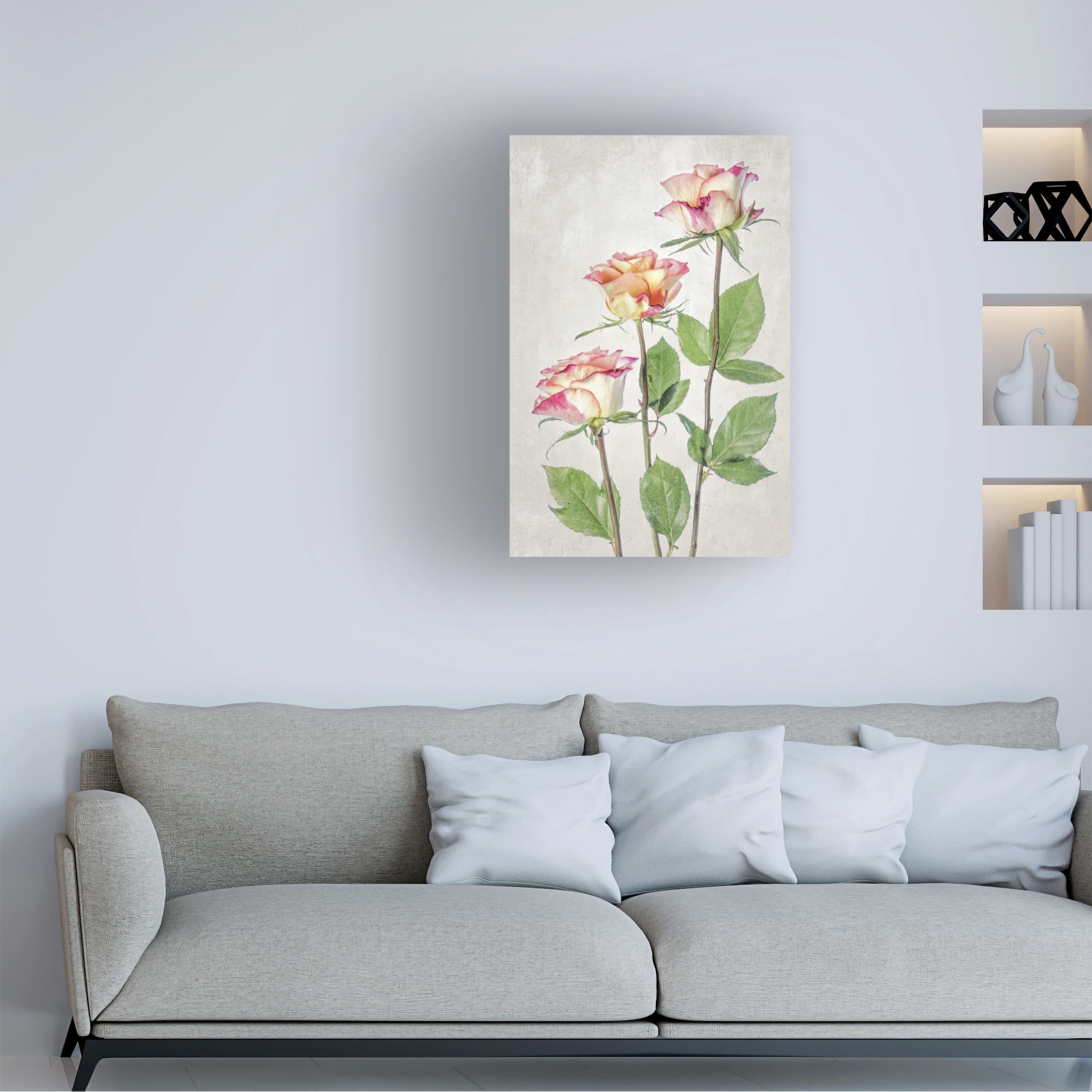 Trademark Fine Art Mandy Disher Roses Canvas Wall Art