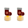 thumbnail image 2 of Hometravel LED Christmas Candle Light, Electronic Decorative Night Light, Festive Shape Candles for Tabletop and Shelf Display, 2 of 6