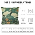 thumbnail image 6 of COMIO  Red-Crowned Cranes Throw Pillow Covers Elegant Egrets and Lotus Square Pillow Cases Set of 2 for Decorative Cushion Bed Couch Sofa, 6 of 6