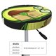 thumbnail image 4 of Balery Avocado with Glasses Fundas de asiento para taburete de bar redondo de tela de terciopelo ajustables que protegen de arañazos y manchas para sillas de 14 a 17 pulgadas.-12 inch, 4 of 7