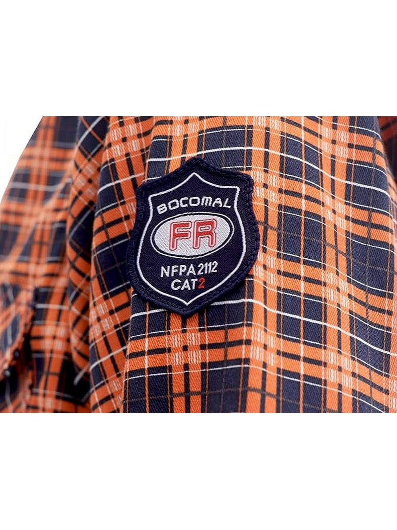 BOCOMAL FR Shirts Flame Resistant NFPA2112/CAT2 6.5oz Light weight
