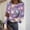 Light Purple, variant on Women's Easter Shirts 2026 Rabbits Eggs Print Cute Long Sleeve Tops Comfy Crew Neck Blouses Lightweight Tee Purple Pink S