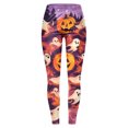 thumbnail image 7 of mgoYE Halloween Pajamas Pants Women Women's Halloween Ankle Length Seasonal Printed Leggings Women Legging Size XXL, 7 of 7