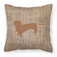 thumbnail image 2 of Dog Breed Burlap Fabric Decorative Pillow, 2 of 2