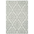 thumbnail image 2 of SAFAVIEH Micro-Loop Linton Damask Trellis Wool Area Rug, Light Grey, 4' x 6', 2 of 6