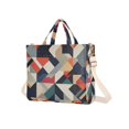 thumbnail image 7 of FORMRS Womens Corduroy Tote Bag Crossbody Shoulder Handbag with Pocket, Geometric Pattern, 7 of 7