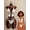 Beige, variant on Women's 2-Piece Wavy Striped Shell Tape Splice Tie Neck Bikini Set - Bohemian Beach Swimwear