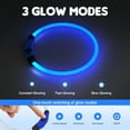 thumbnail image 2 of LED Dog Collar USB Rechargeable Glowing, Pet Collars Lighted Up Safety Necklace Glow in the Dark for You & Your Dogs (Blue), 2 of 7