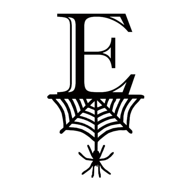 Nilvkv Halloween 26 Letter Decoration Hang Tag Spider Hang Tag