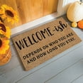 thumbnail image 2 of Evergreen 16 x 28 Inches Welcome-ish Door Mat | Non-Slip Rubber Backing | Dirt catching Natural Coir | Indoor and Outdoor Home Decor, 2 of 6