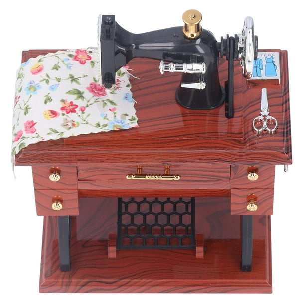 Sewing Machine Music Box, Retro Classic Plastic Toy Sewing Machine