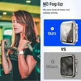 thumbnail image 4 of XiHAMA Waterproof Case Compatible with Apple Watch SE (2nd Gen) Series 6 5 4 Screen Protector, Tempered Glass Hard PC Bumper Face Cover, 4 of 7