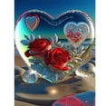 thumbnail image 1 of Diamond Painting 5D DIY Full Round Drill Beach Love Kit Art Home Decor (NH2849), 1 of 9