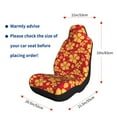 thumbnail image 2 of Goofa Red Vintage Flowers Printed Car Seat Covers, Automotive Seat Covers for Cars Trucks and SUVs, Quick Setup Universal Fit Elastic Seat Covers-1, 2 of 6