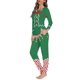 thumbnail image 3 of Pijama de diseño navideño para mujer, ropa de dormir holgada informal, de manga larga, para el hogar, Otoño, envío directo, 3 of 4