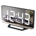 thumbnail image 3 of YAOMOBB Automatic Half-brightness Function Alarm Clock LED Alarm Clock Digital Display Adjustable Brightness Clear Numbers Modern Alarm Clock for Home and Office Decor, 3 of 6
