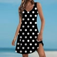 thumbnail image 2 of MKLEKYY Trajes De Baño Completo Mujer Womens Summer Dresses 2024 Loose V Neck Sleeveless Swimsuit Coverup With Pockets Floral/Plain/Eyelet, 2 of 5