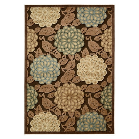 GRAPHIC ILLUSIONS Machine Made Rug Gil13 Brown, 5'3