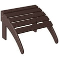 thumbnail image 3 of Polytrends  Laguna Hdpe All Weather Outdoor Patio Foldable Ottoman Dark Brown, 3 of 5