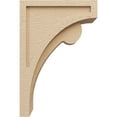 thumbnail image 3 of 7"W x 14"D x 21"H Classic Viola Rough Cedar Woodgrain TimberThane Corbel, Primed Tan, 3 of 6