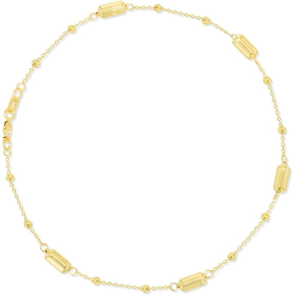 Floreo 10k Yellow Gold Stationary Bar Chain Bracelet