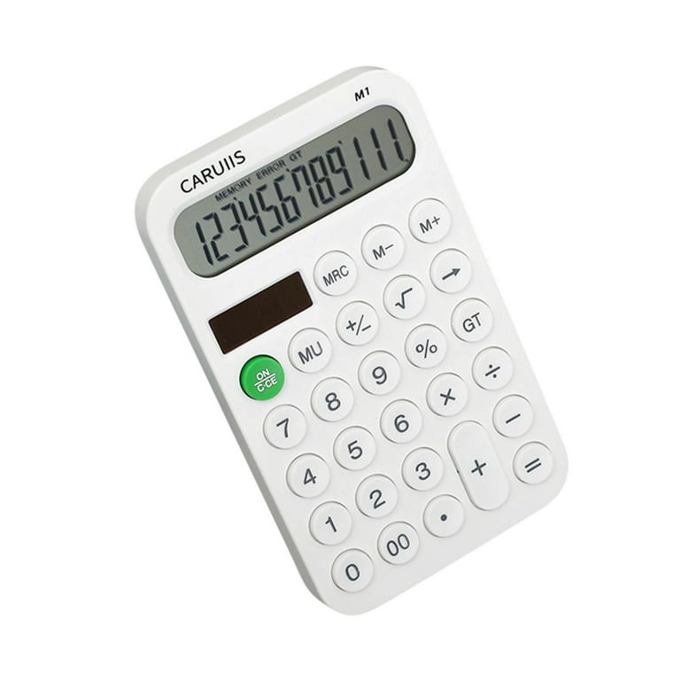 Herrnalise Mini Pocket Calculator Small Cute 12 Digits Standard