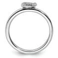 thumbnail image 5 of Auriga Fine Jewelry 925 Sterling Silver Rhodium Sun/Moon Ring for Women Size 5, 5 of 6