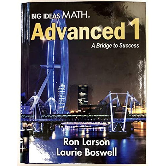 Pre-Owned Big Ideas Math Advanced 1 A Bridge to Success, 9781680336467, 1680336460, Hardcover,