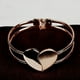 thumbnail image 4 of Brazalete para mujer, regalos para mujer, nueva moda, elegante brazalete con forma de corazón, brazalete, brazalete, regalo brillante, pulsera, 4 of 4
