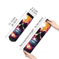 thumbnail image 4 of Fuzoiu Colorful Skull Print Adult Socks, Crew Moisture-wicking Socks, Unisex Cushion Crew Socks,Casual Sports Ankle Socks, 4 of 7