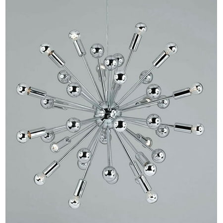 Af Lighting Supernova 20 Light Chandelier Chrome Lighting Supernova 20 Light Chandelier