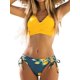 thumbnail image 1 of Traje de baño de bikini para mujer Traje de baño de dos piezas con cordones y parte delantera cruzada M, 1 of 5