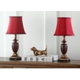thumbnail image 5 of SAFAVIEH Hermione 17 in. Red Resin Table Lamp with Red Polyester Shade, Set of 2, 5 of 7