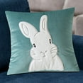 thumbnail image 4 of Jubipavy Cute Rabbits Pillow Cover Home SofaEmbroidered Pillow Car Waist Cover, 4 of 6