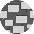 thumbnail image 1 of Ahgly Company Indoor Round Patterned Platinum Silver Gray Area Rugs, 4' Round, 1 of 1
