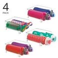 mDesign Plastic Stackable 2 Bottle Water Bottle Storage Organizer Rack ...