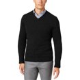 thumbnail image 1 of Suéter de punto de cachemira para hombre Club Room, negro, mediano, 1 of 1
